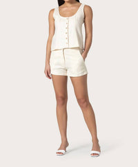 Lusana - Tailor Linen Short