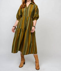 Sister Mary - Fall Night Stripe Dress