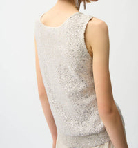 Joseph Ribkoff - Glamorous V-neck Sleeveless Pullover Camisole