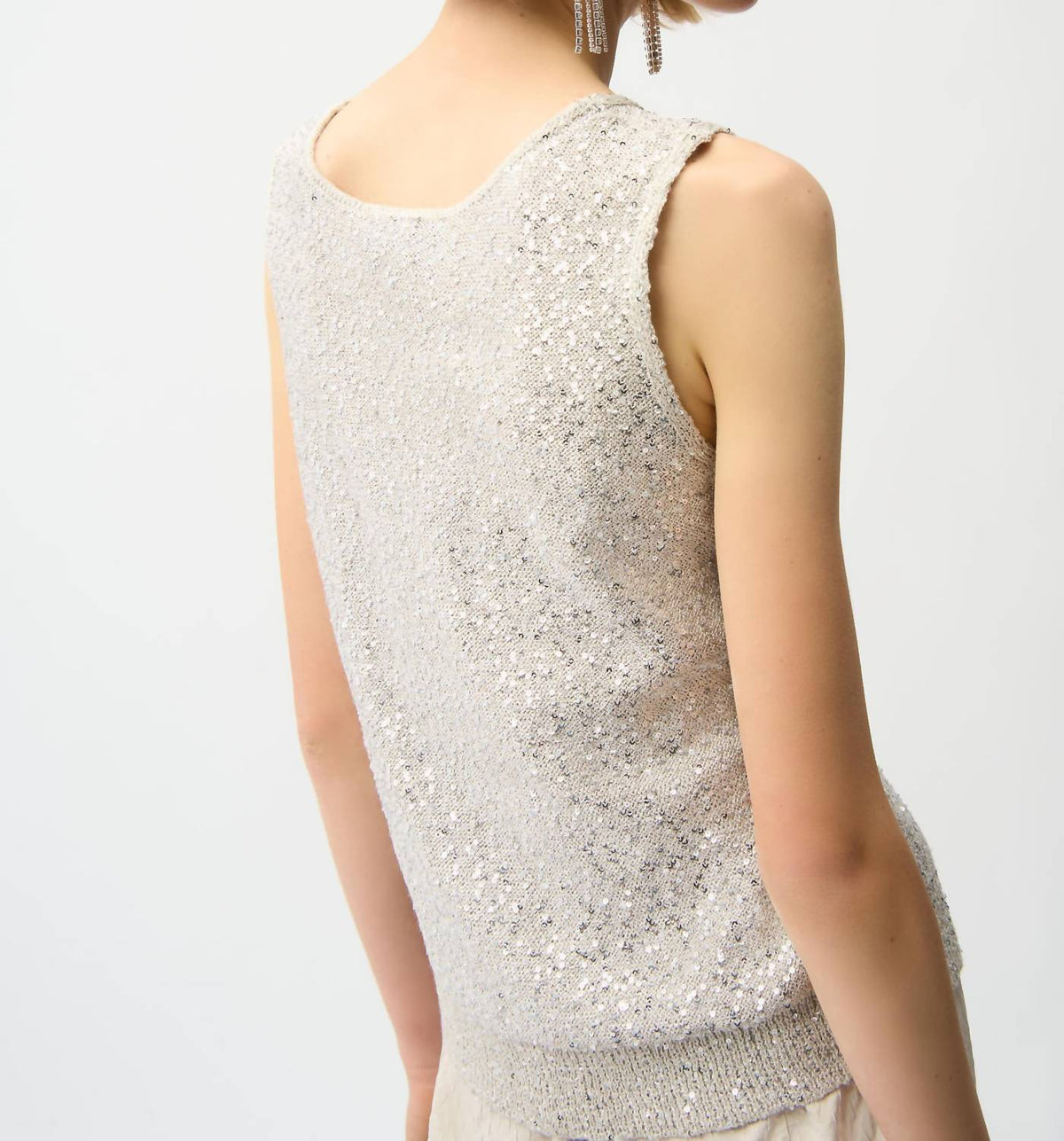 Joseph Ribkoff - Glamorous V-neck Sleeveless Pullover Camisole