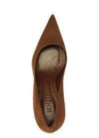 SCHUTZ Women's Eleanor Suede Pump in pecan brown - women's heels - view 5