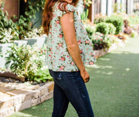 Layerz Clothing - Ruffle Embroidered Top