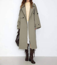 Cubic The Natalie Trench Coat in dark sea green - women's jacket
