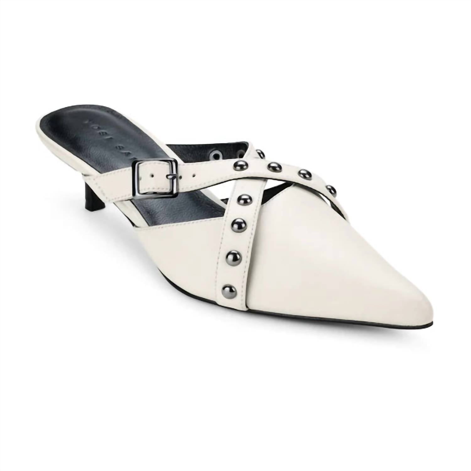 Yosi Samra - Women's Alexis Leather Kitten Heel
