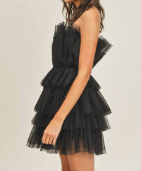 Mable - Main Character Tiered Tulle Dress
