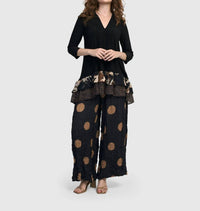ALEMBIKA Doppio Wide Leg Pants in circles - women's pants - view 4
