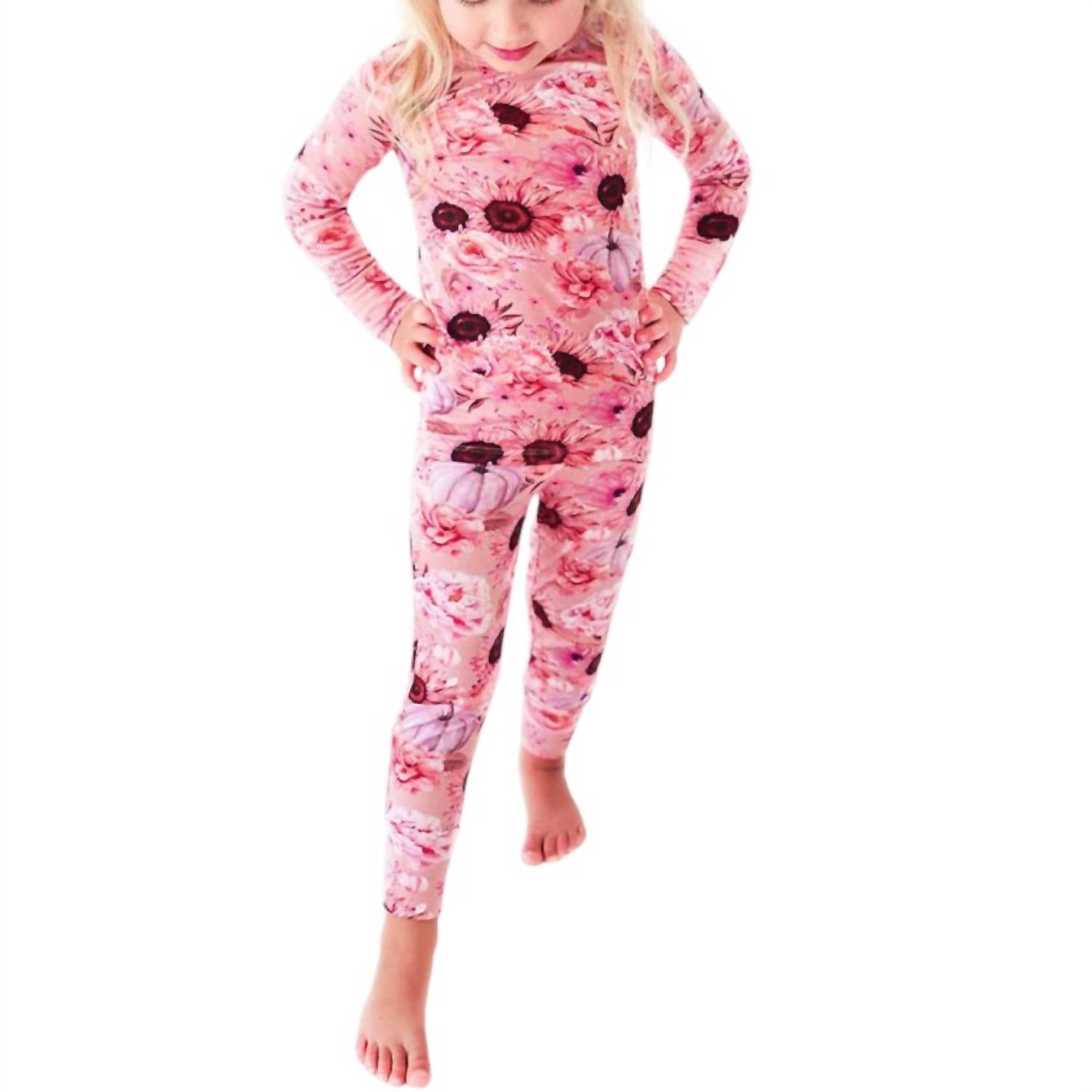 Posh Peanut - Girl's Long Sleeve Pajama Set
