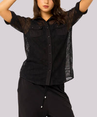 Angel Apparel - Fishnet Short Sleeves Shirt