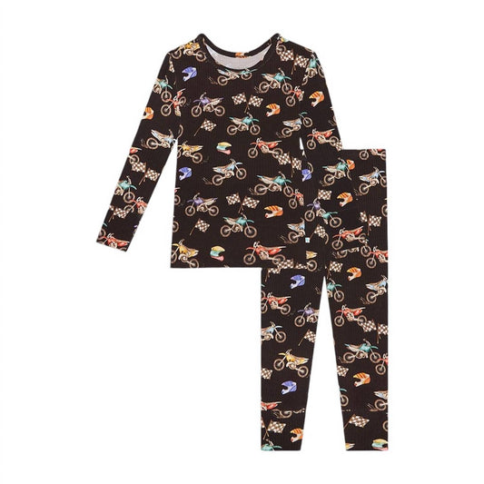 Posh Peanut - Boy's Long Sleeve Basic Pajama Set