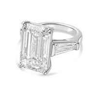 Diana M Jewels - Women's Emerald & Baguette Lab-Grown Diamond Fashion Ring (5.00 Ct) - Statement