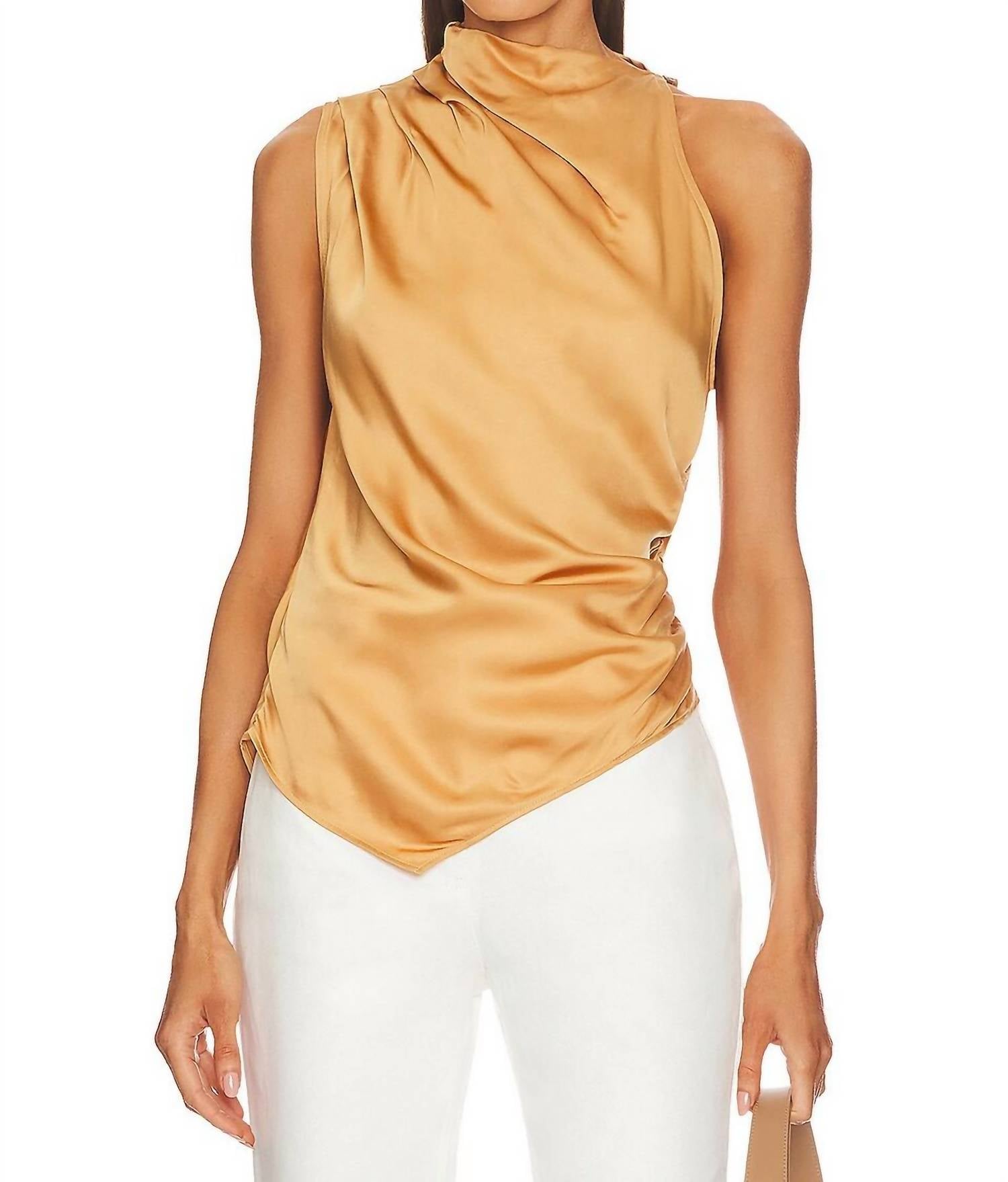 A.L.C. - Jones Draped Satin Top