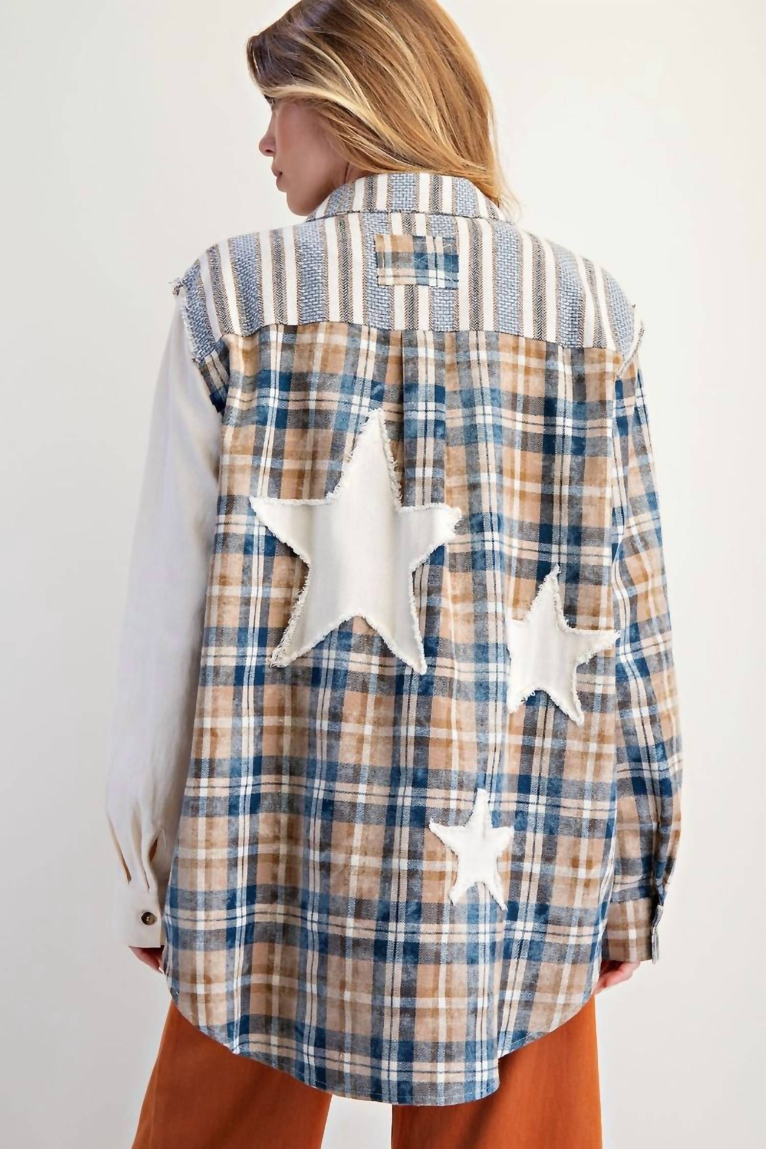 Easel - Mixed Print Patchwork Top