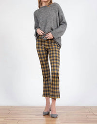 Avenue Montaigne Leo Flare Cut Pants in solar - women's pants