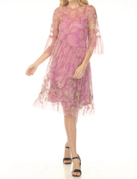 Johnny Was - Mazzy Trim Dress With Slip