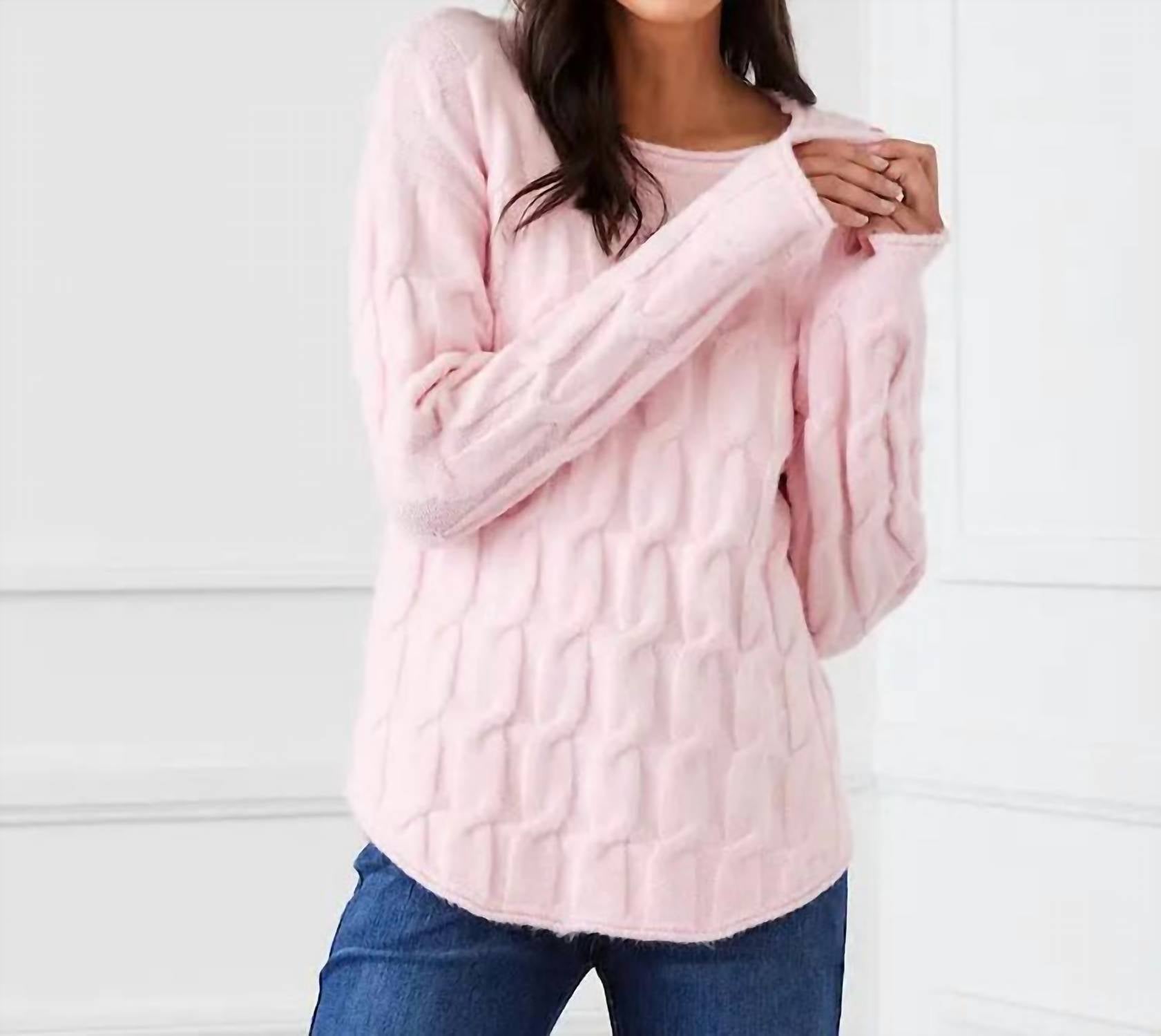 Karen Kane - Poet Cable Shirt Tail Sweater