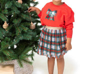 ANGEL DEAR Holiday Plaid Sweatshirt And Tutu Set in red - item