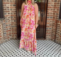Entro - Halter Mock Neck Maxi Dress