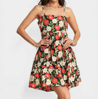 Davi & Dani - Open Back Floral Mini Dress