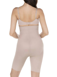 Miraclesuit Shape With Edge Hi-waist Long Leg Shapewear in stucco - women's intimate - detail view
