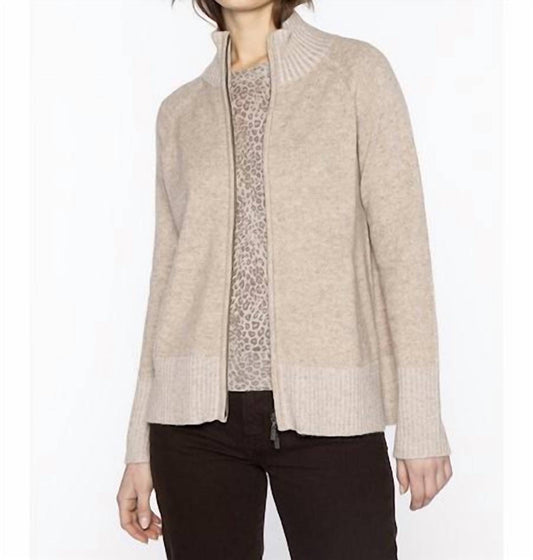 Kinross - Plaited Zip Cardigan