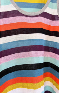 Replica Los Angeles - Metallic Lurex Striped Tank Top