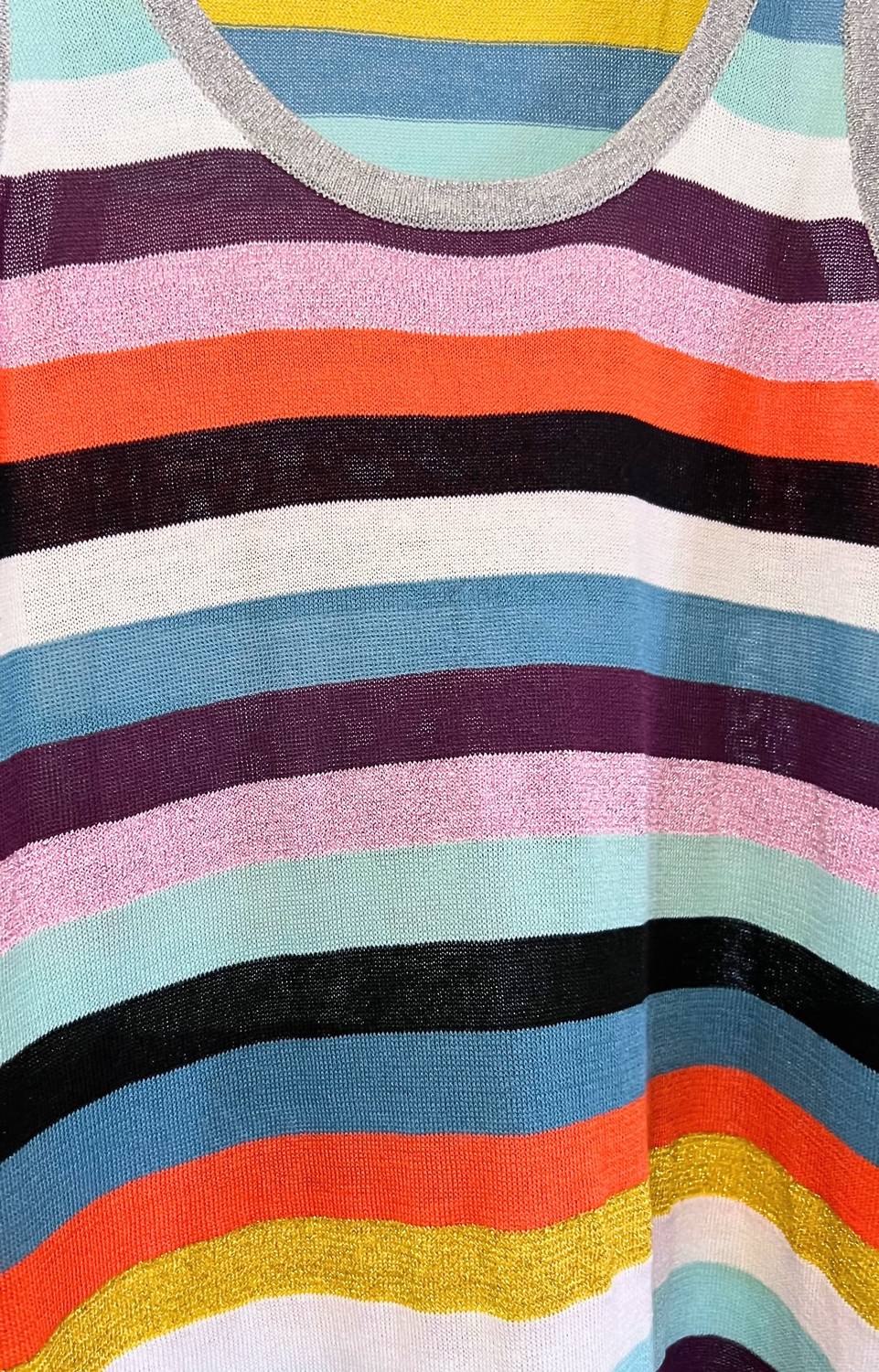 Replica Los Angeles - Metallic Lurex Striped Tank Top