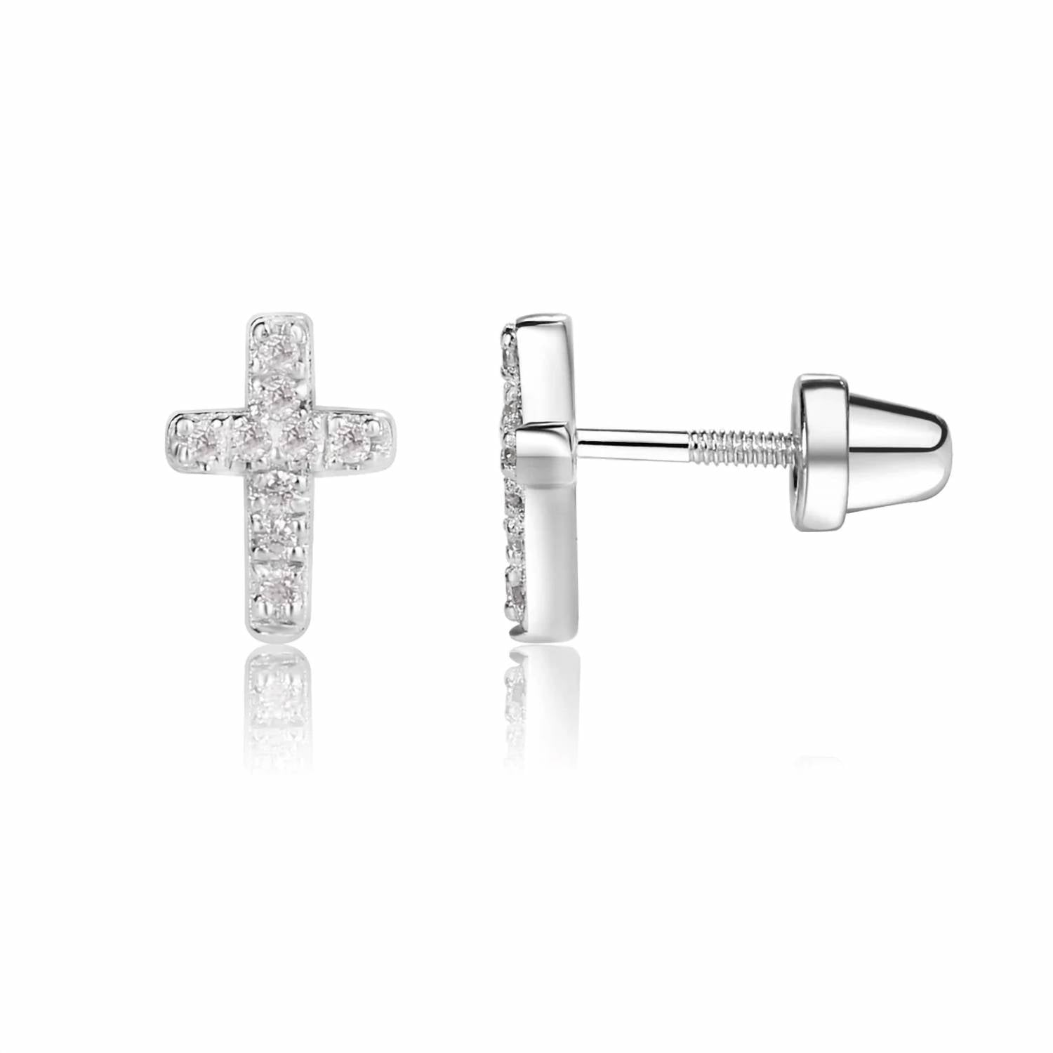 Cherished Moments - Girl's Cross Earrings