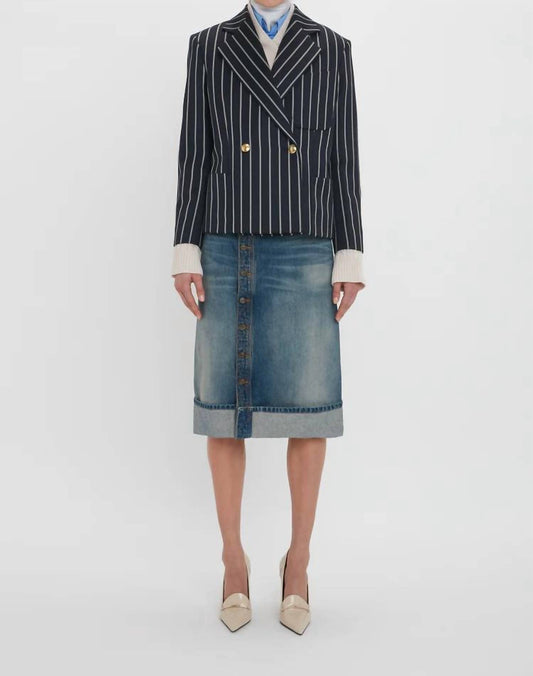 Victoria Beckham - Placket Denim Skirt