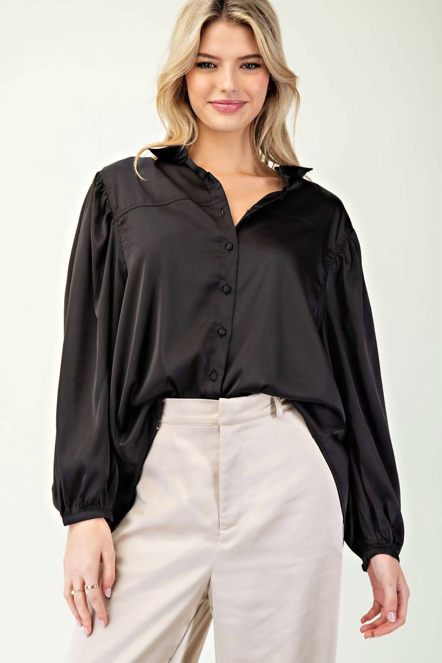 Ee:Some - Long Sleeve Blouse