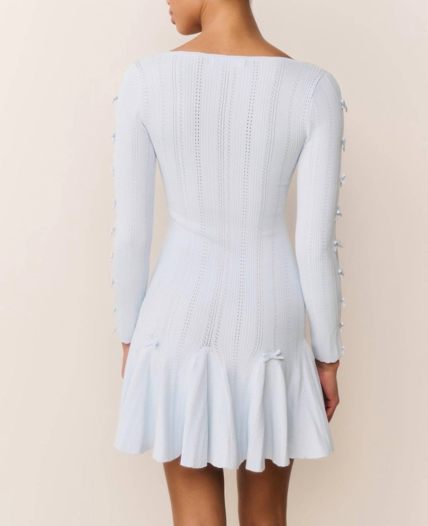 Loveshackfancy - Seychelle Ribbed Pointelle Mini Dress