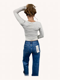 Risen - Hamptons Cuffed Wide Leg Jeans
