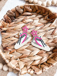 White Label - Women's Gg Beaded Sneaker Earrings