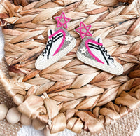 White Label - Women's Gg Beaded Sneaker Earrings