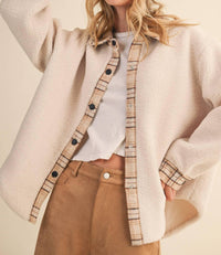 Klesis - Austin Plaid Contrast Sherpa Jacket