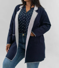 Nic + Zoe - Cool Nights Reversible Knit Jacket - Plus