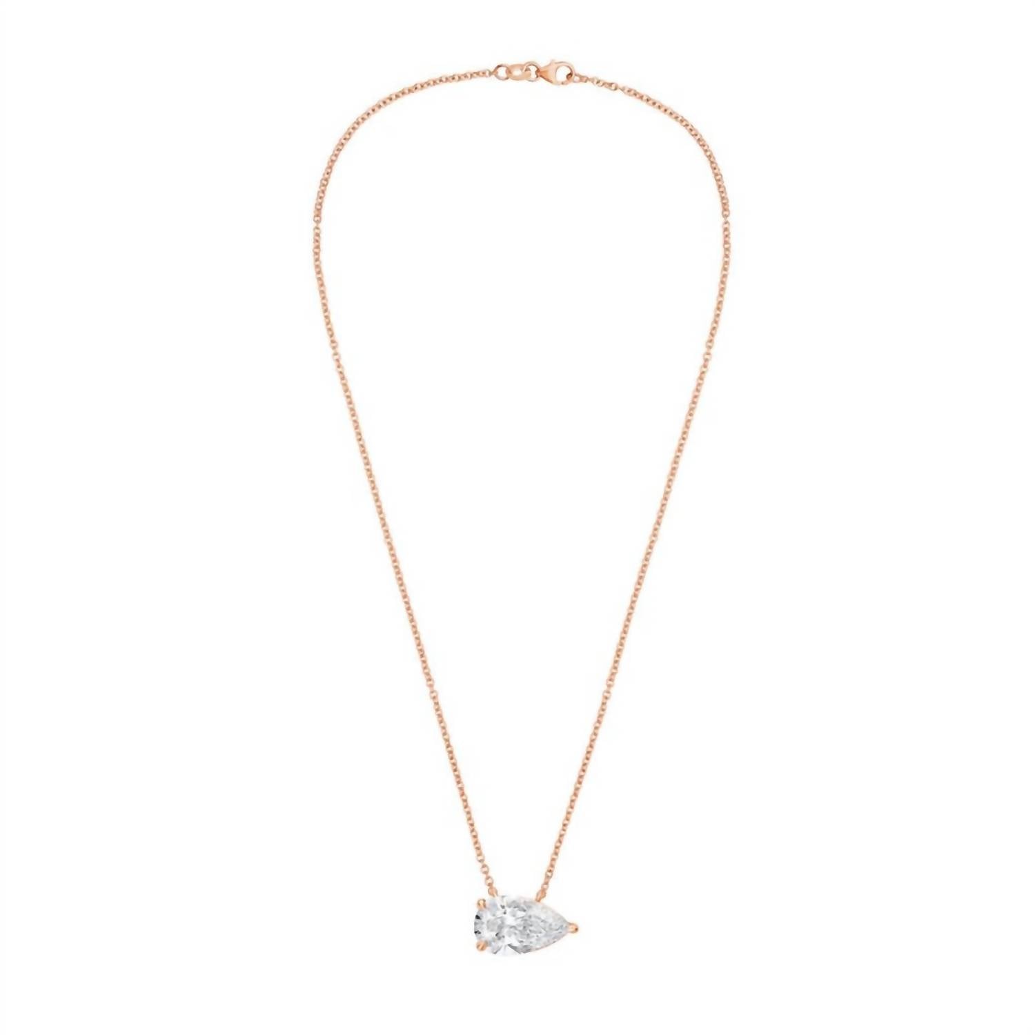 Diana M Jewels - Women's Pear Shape East West Diamond Pendant (12.00 Ct) - Luxe