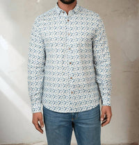 Stone Rose - Nova Snowbrush Printed Shirt