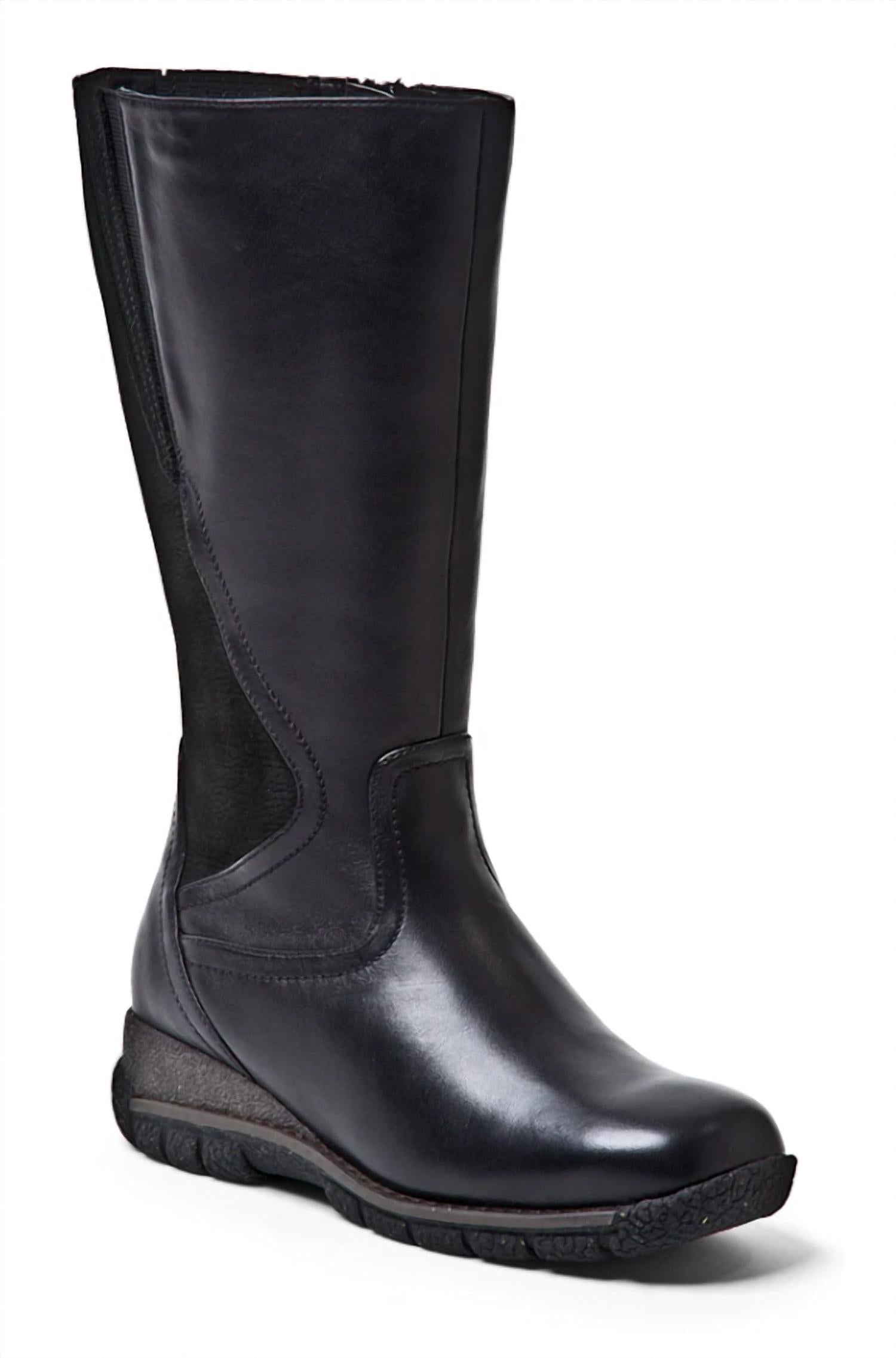 Blondo Women's Anouk Mid-calf Waterproof Leather Boots in black - women's shoe