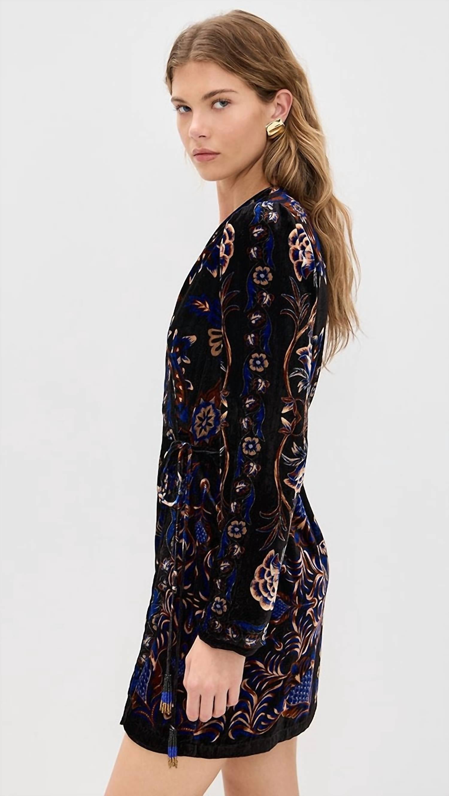 Farm Rio - Arabesque Mix Scarves Wrap Mini Dress