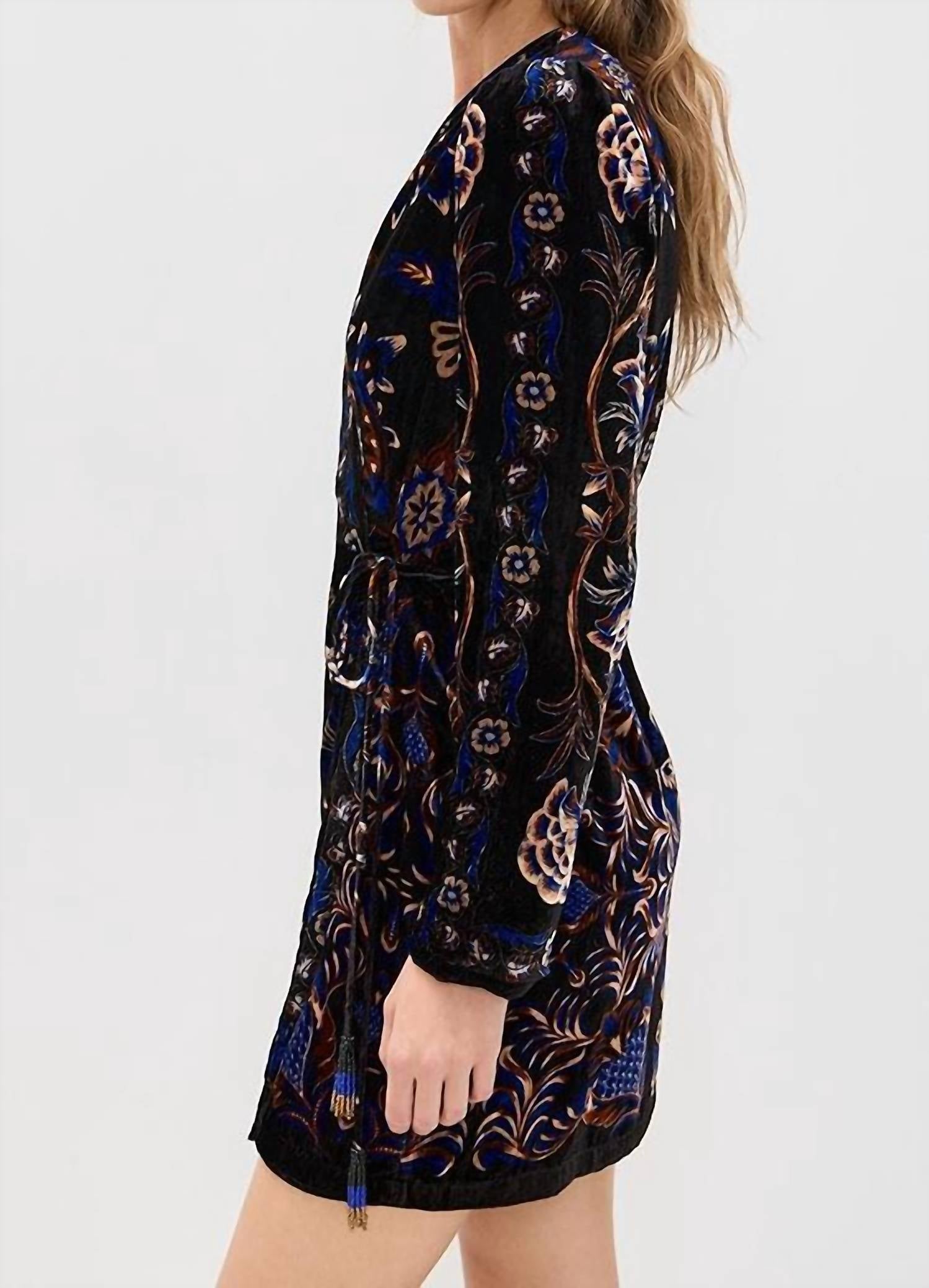 Farm Rio - Arabesque Mix Scarves Wrap Mini Dress