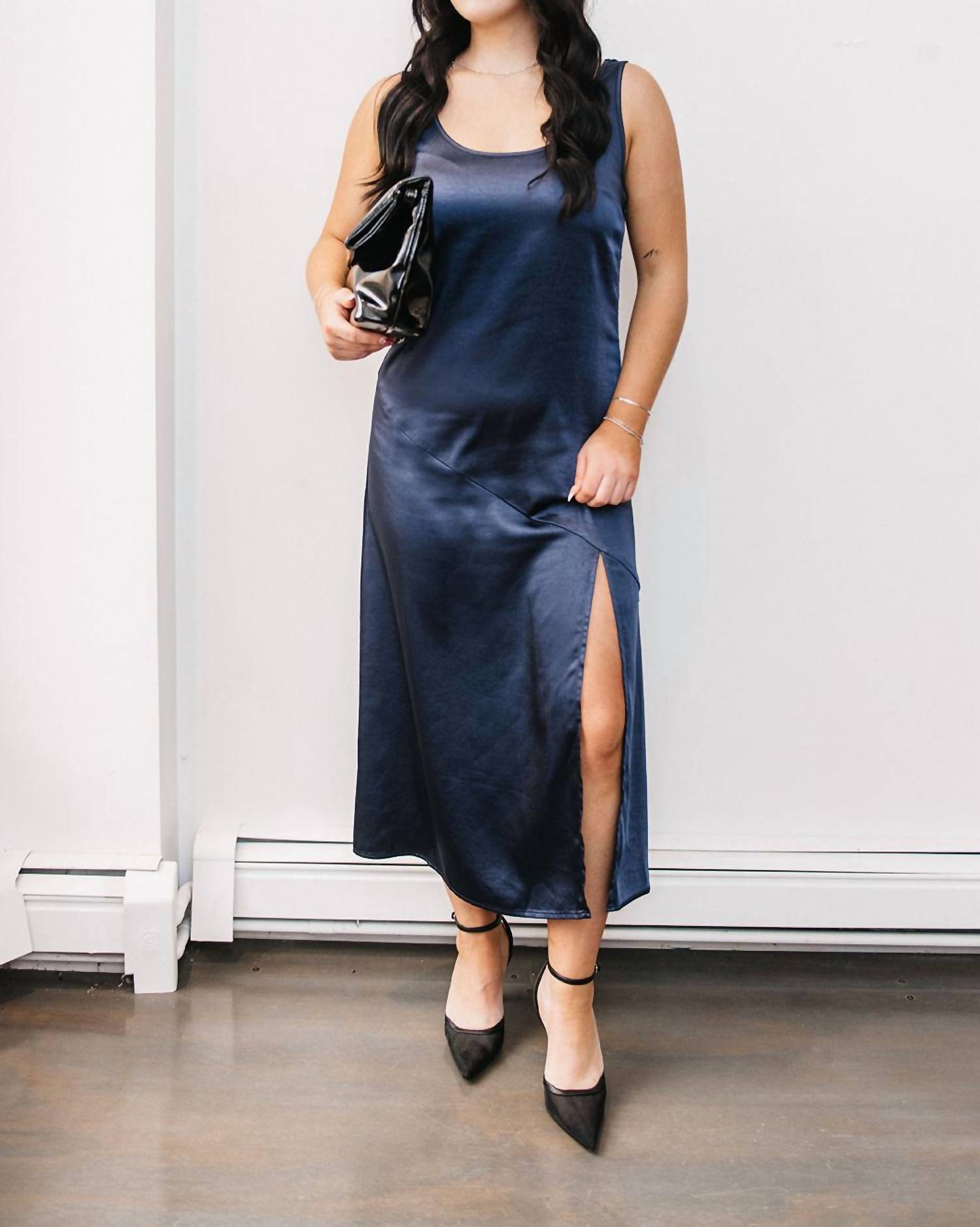 Crescent - Satin Tank Dress