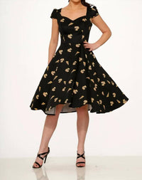 Orchid Bloom - Love New York Pizzeria Swing Dress