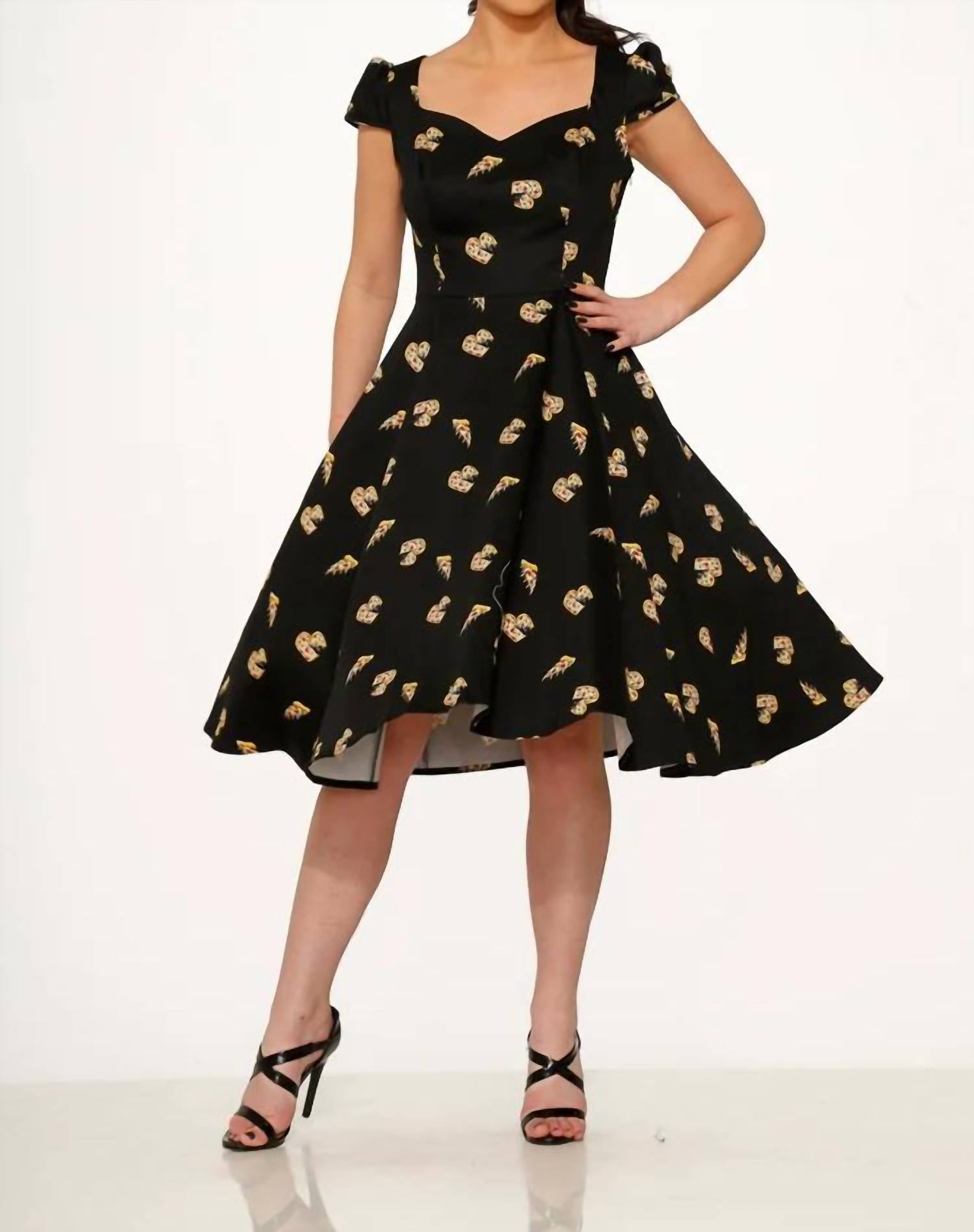 Orchid Bloom - Love New York Pizzeria Swing Dress