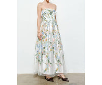 Ina Fashion - Romantic Off Shoulder Maxi Dress