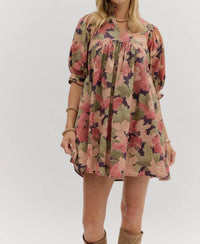 Entro - Autumn Bloom Mini Dress