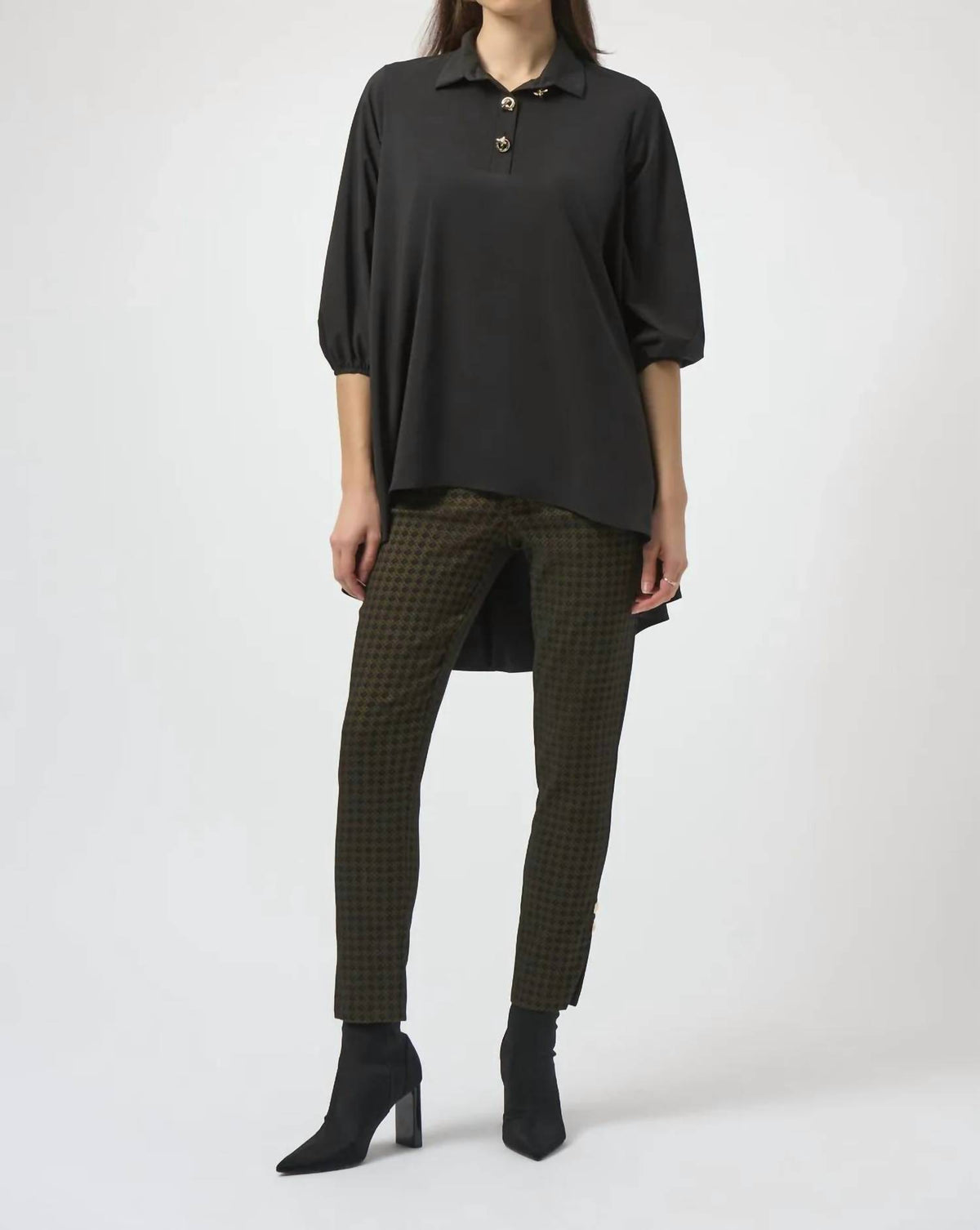 Joseph Ribkoff - Geometric Print Pull On Pants