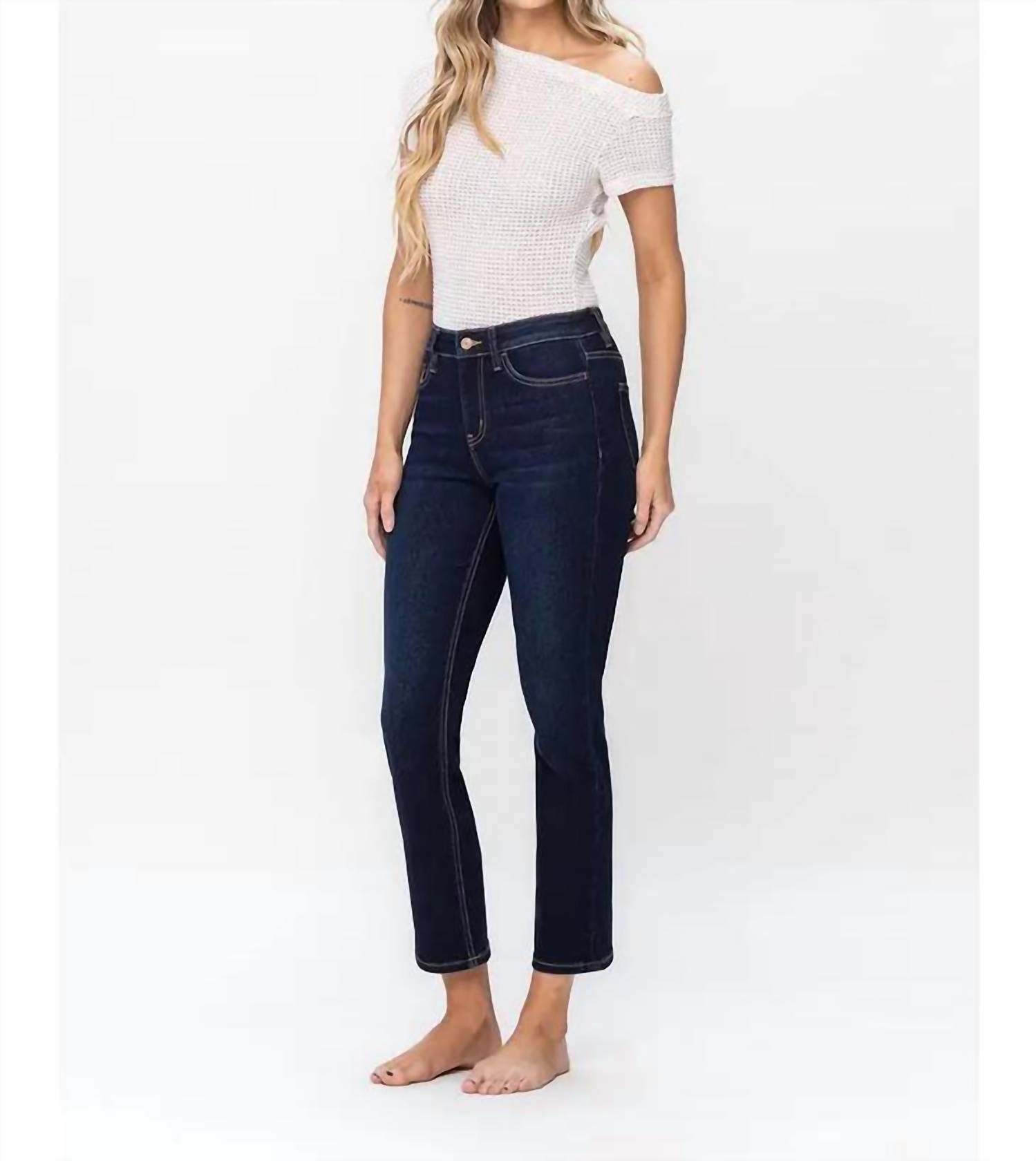 Vervet By Flying Monkey - Clara High Rise Slim Straight Jeans - Curvy