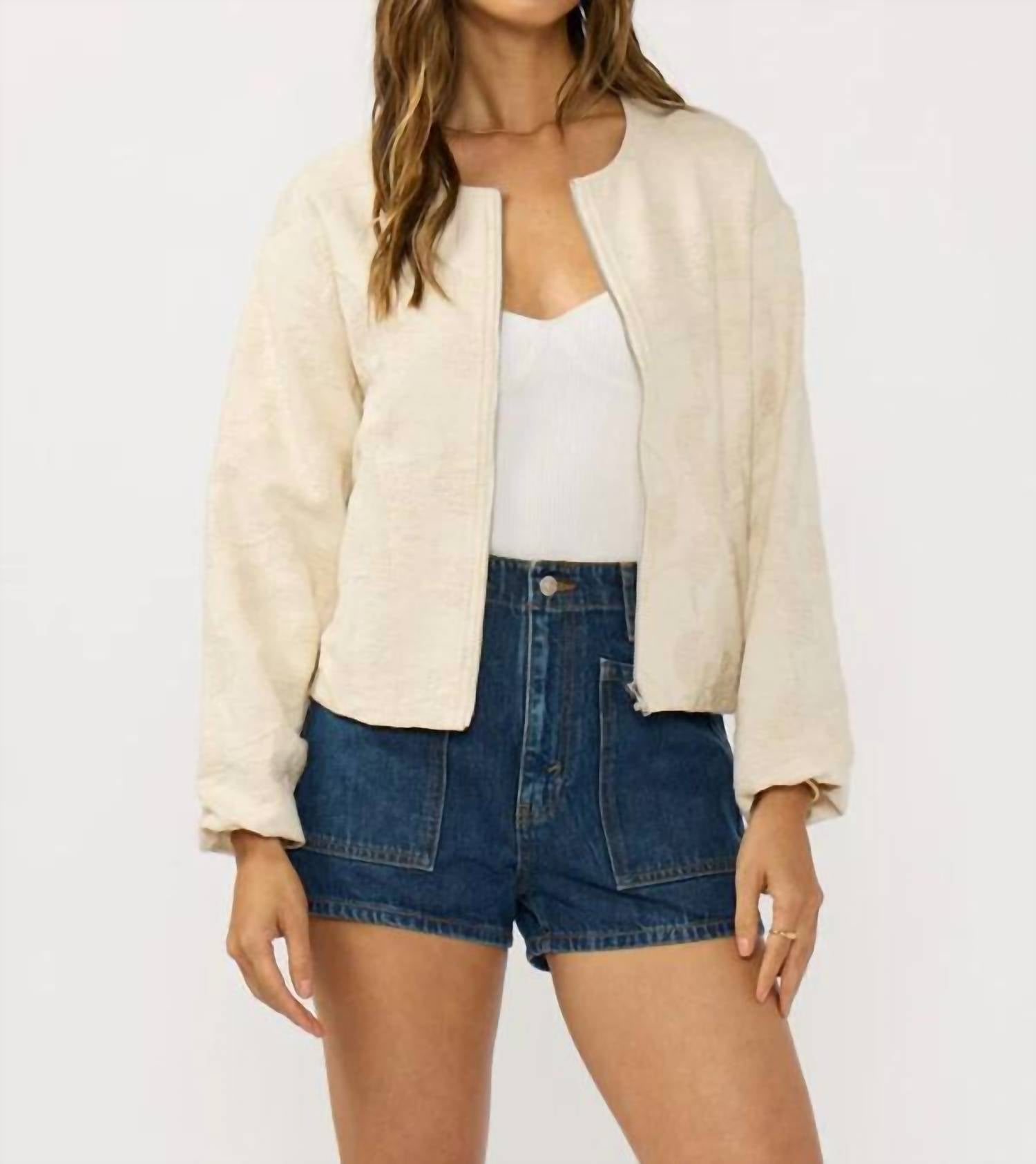 Lovestitch - Soft Structure Zip Up Jacket