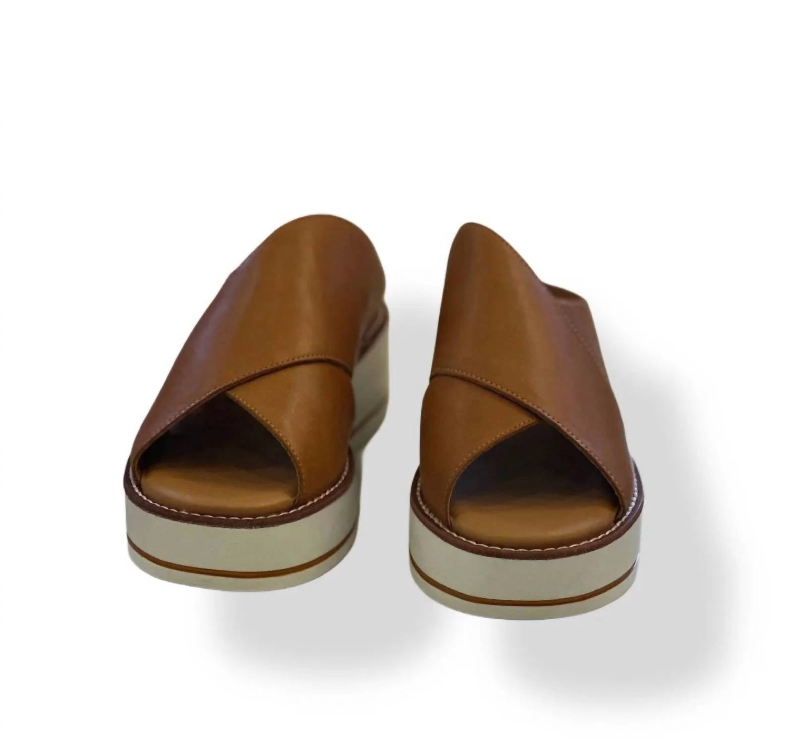 SILENT D Women's Orelia Sandal in tan - women's sandal - detail view