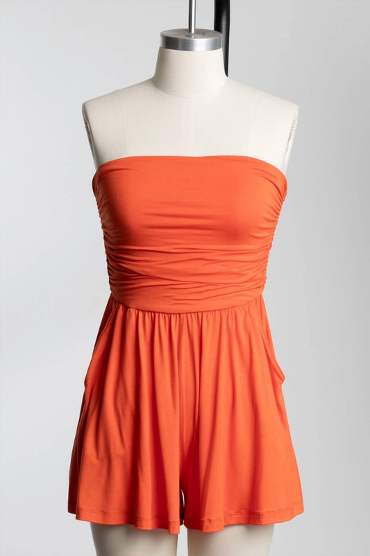 Final Touch - Tank Top Shirring Romper